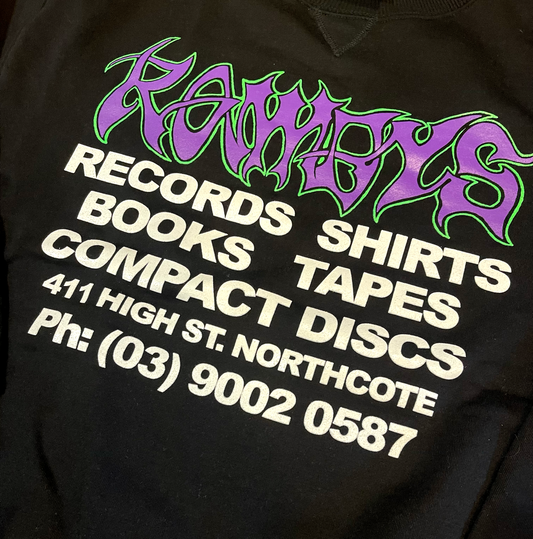 ROWDYS BLACK CREW (PURPLE/GREEN LOGO)
