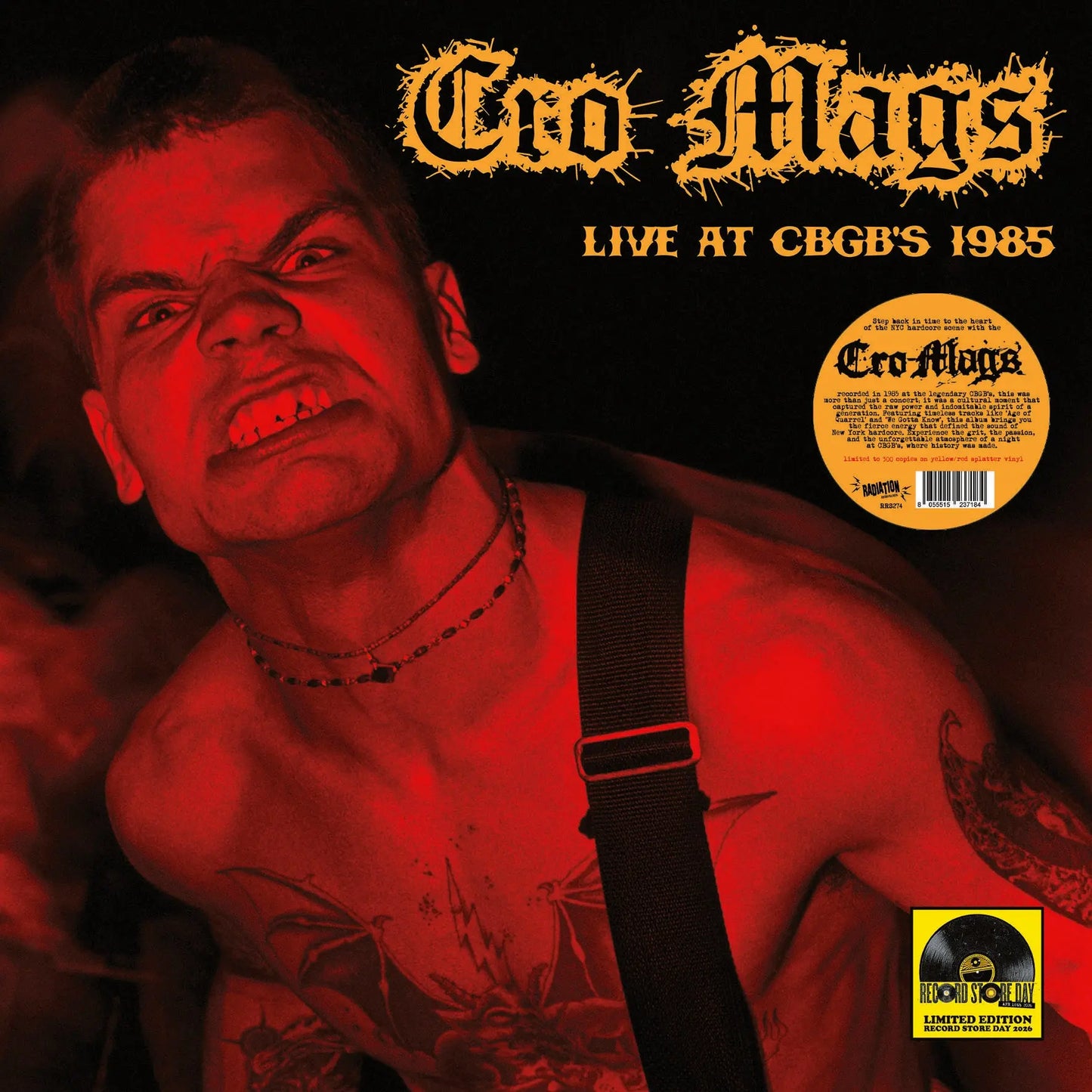 CRO-MAGS 'Live at CBGBs, 1985' LP