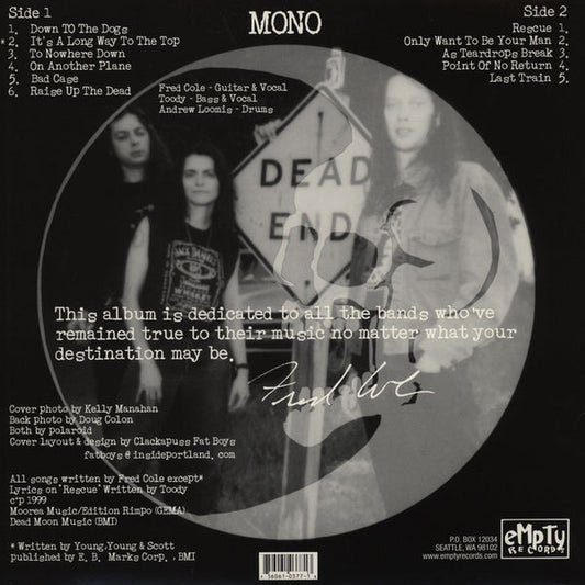 DEAD MOON 'Destination X' LP (1999 US)