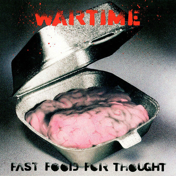 WARTIME ‘Fast Food For Thought’ LP (1990 US PROMO)