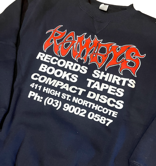 ROWDYS NAVY CREW (RED LOGO)