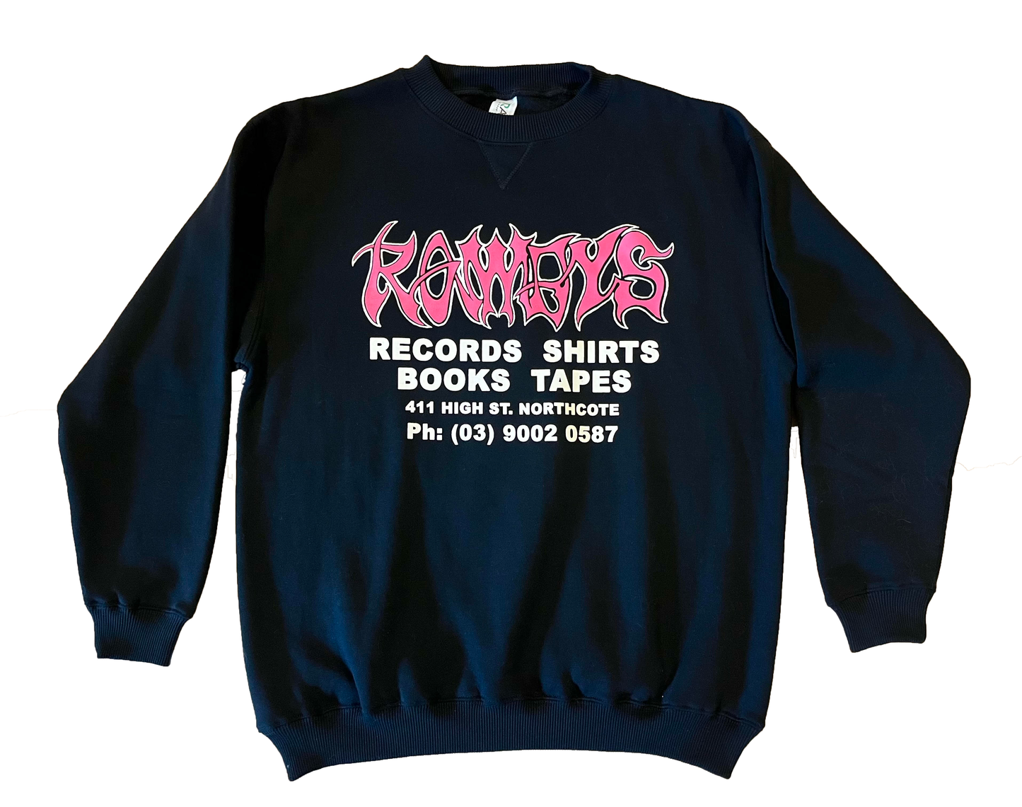 ROWDYS PINK LOGO CREW