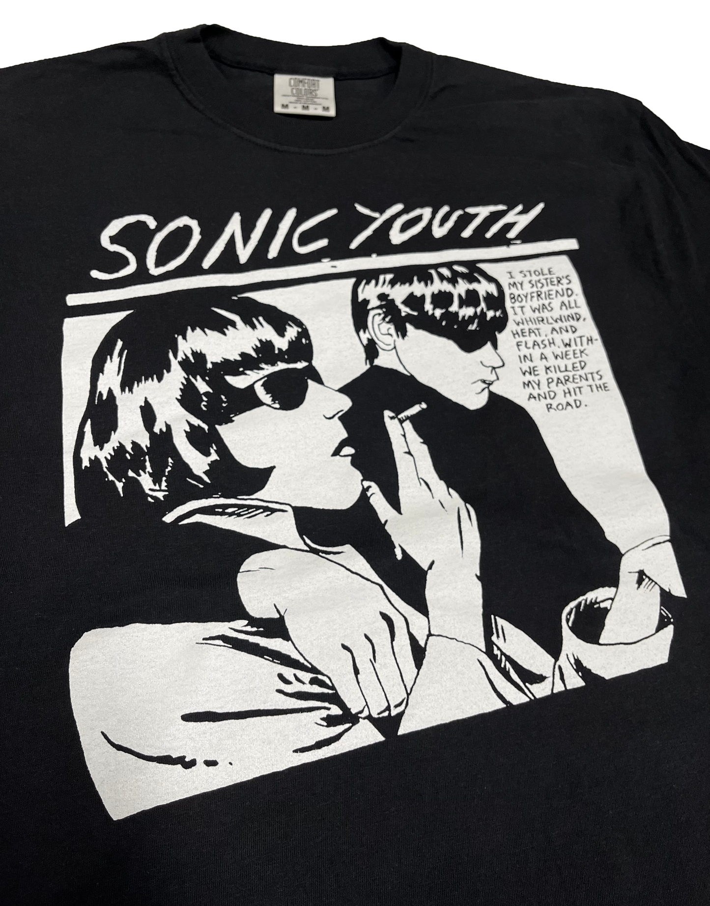 SONIC YOUTH 'Goo' BLACK TSHIRT
