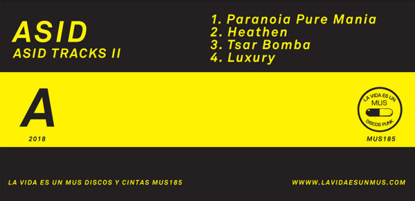 ASID 'Asid Tracks II' CASSETTE