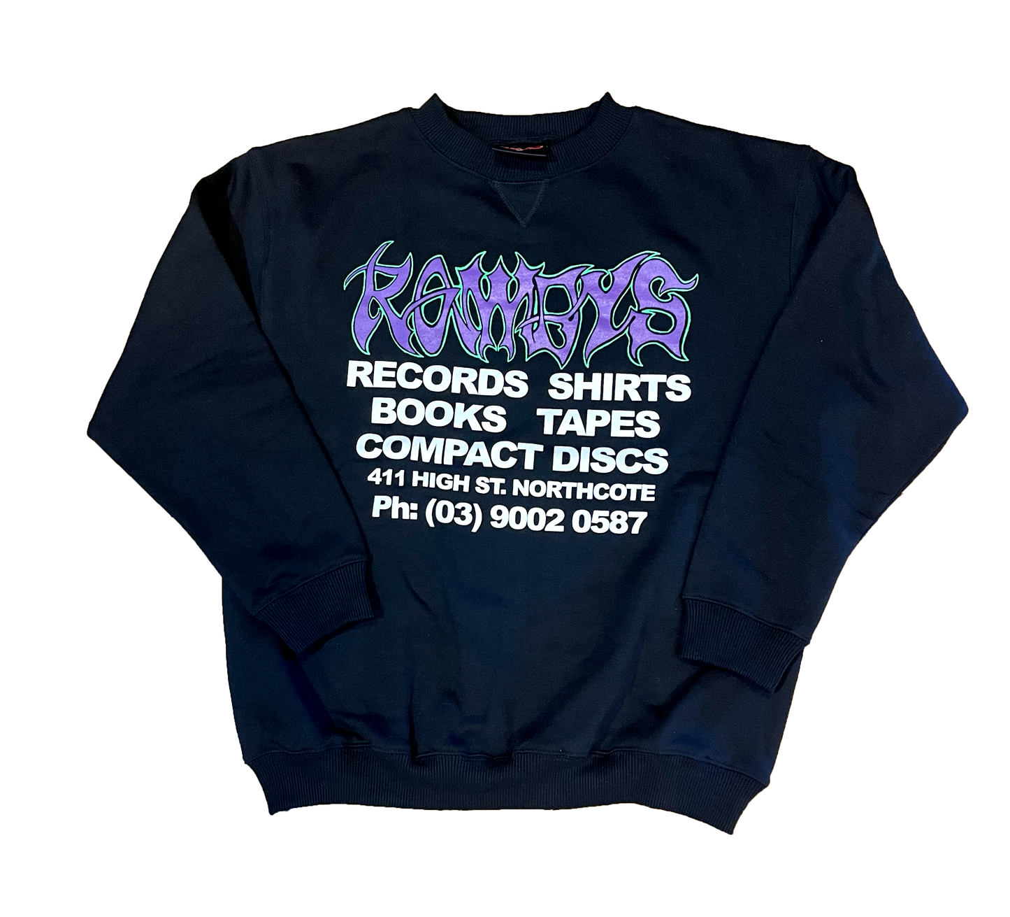 ROWDYS BLACK CREW (PURPLE/GREEN LOGO)