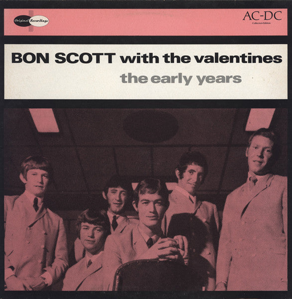 BON SCOTT WITH THE VALENTINES 'The Early Years' LP (1988 UK)