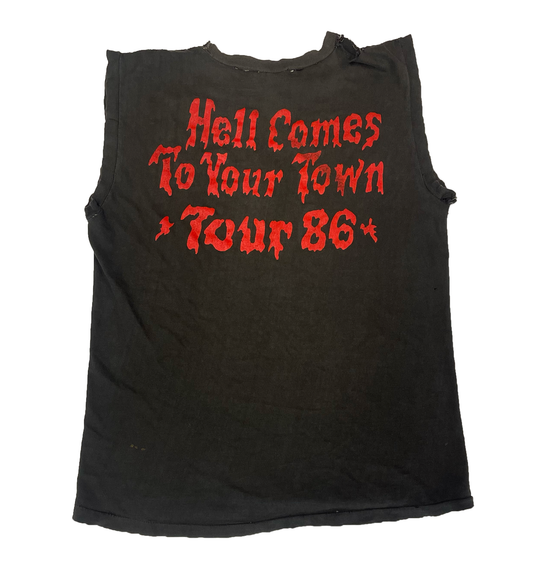 DESTRUCTION SLEEVELESS PRE-LOVED TSHIRT (M/L)