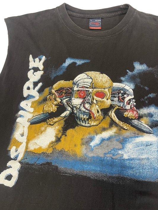 DISCHARGE 'Divine Massacre' PRE-LOVED SLEEVELESS TSHIRT (L)