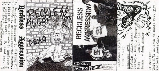 RECKLESS AGGRESSION ‘Demo’ CASSETTE