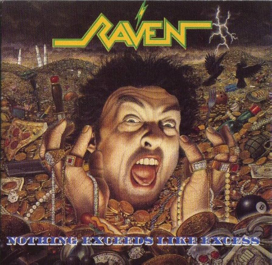 RAVEN ‘Nothing Exceeds Like Excess’ LP (1988 UK)