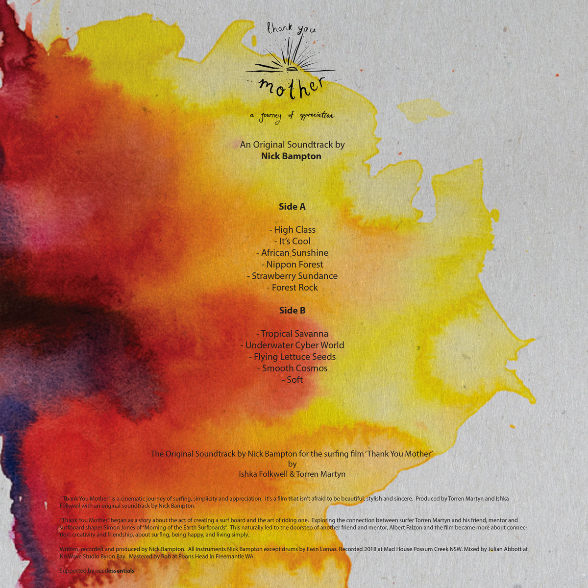 NICK BAMPTON ‘Thank You Mother’ OST (2019 AUS)