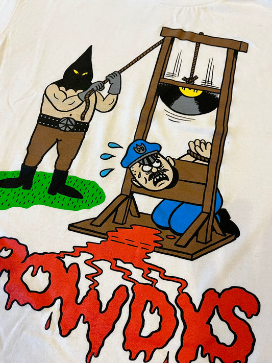 ROWDYS JOHNNY RYAN WHITE TSHIRT