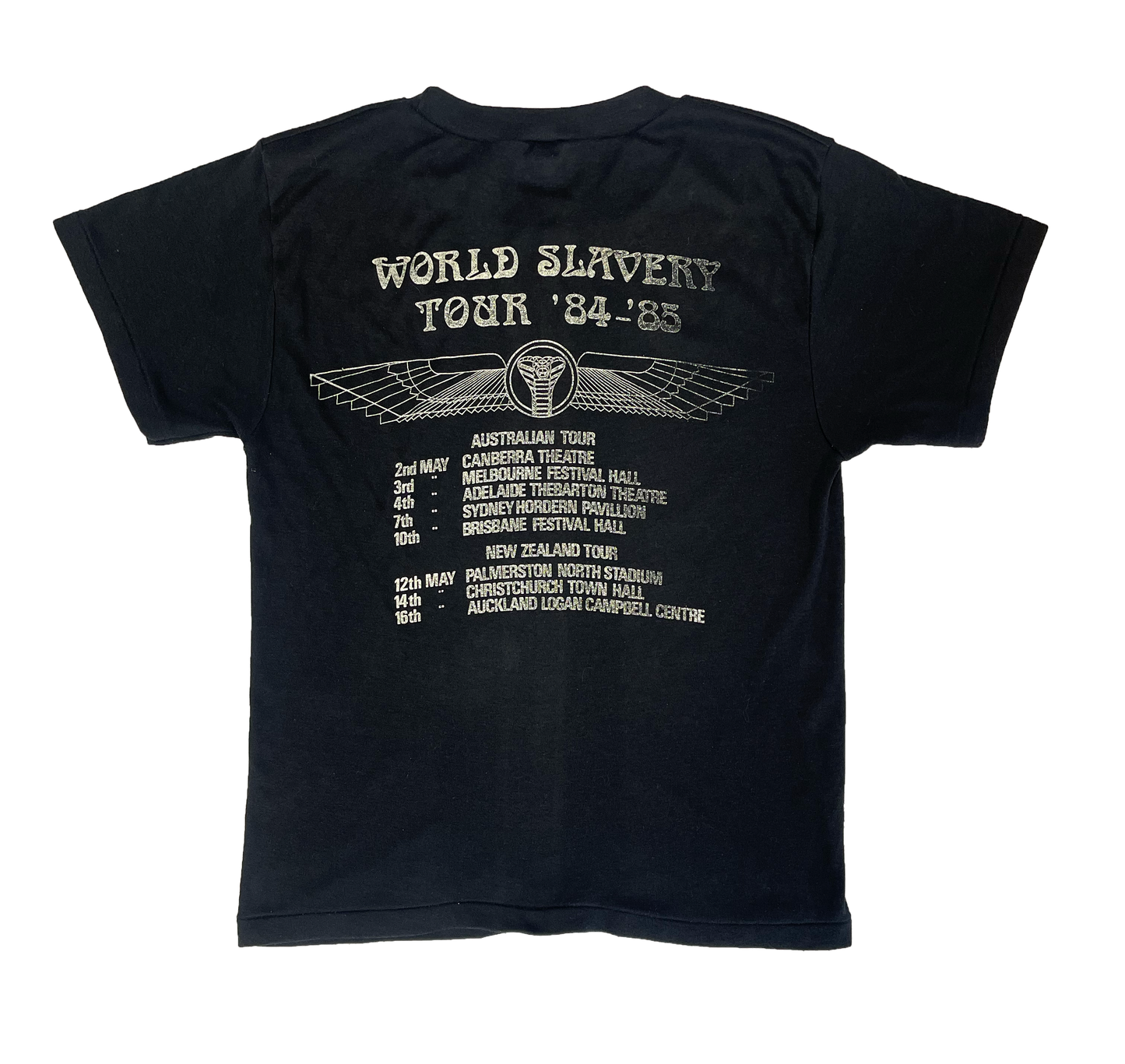 IRON MAIDEN 'World Slavery Tour 84-85' PRE-LOVED TSHIRT (M)