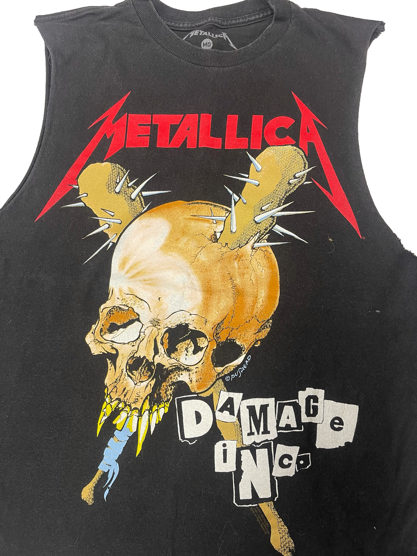 METALLICA 'Damage Inc Tour' SLEEVELESS PRE-LOVED TSHIRT (M)
