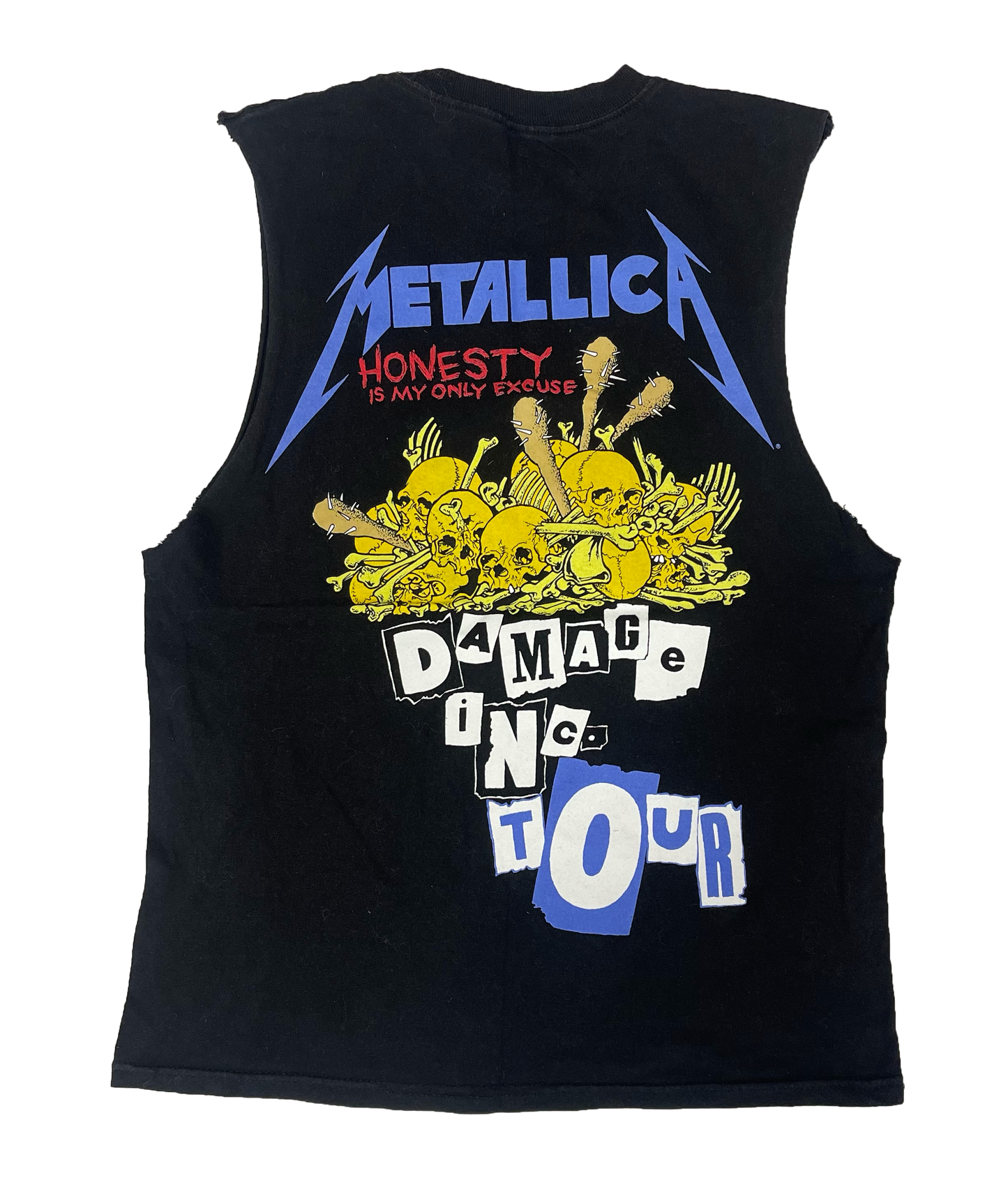 METALLICA 'Damage Inc Tour' SLEEVELESS PRE-LOVED TSHIRT (M)