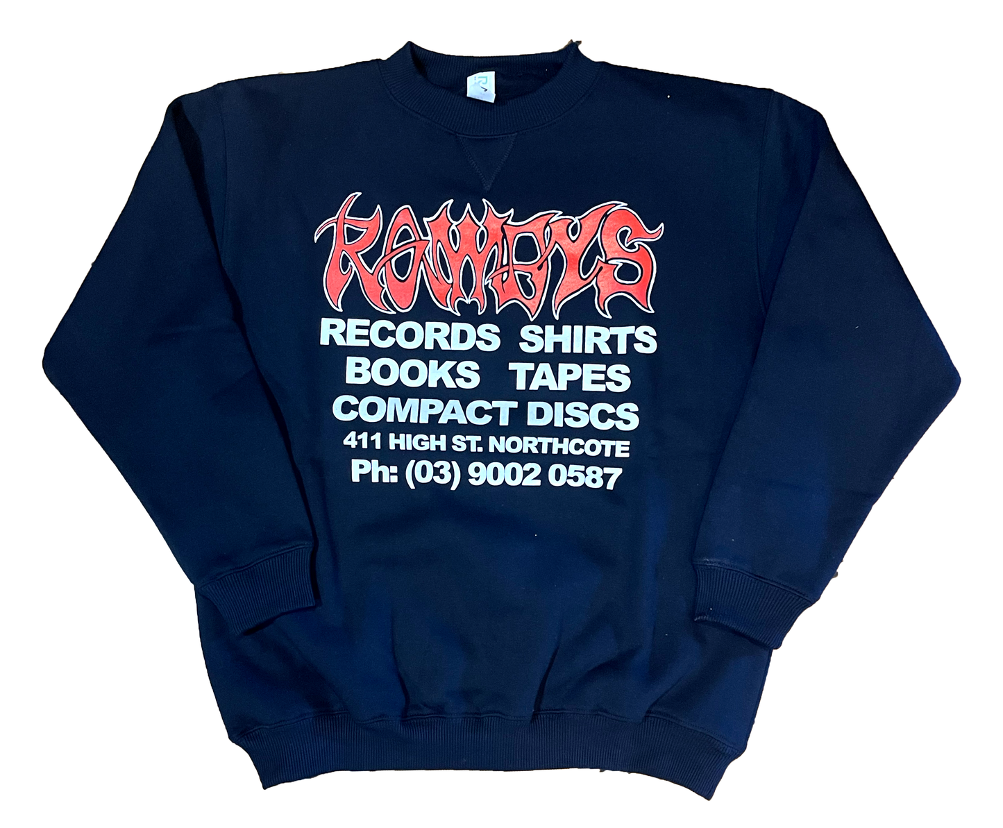 ROWDYS NAVY CREW (RED LOGO)
