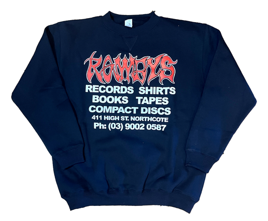 ROWDYS NAVY CREW (RED LOGO)