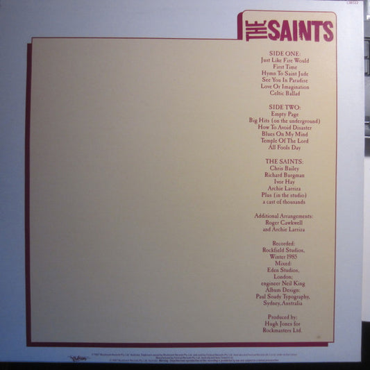 THE SAINTS ‘All Fools Day’ LP (1987 AUS RE)