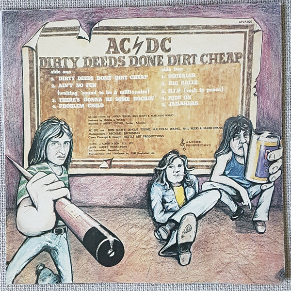 AC/DC ‘Dirty Deeds Done Dirt Cheap’ LP (1983 AU RE)