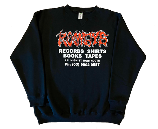 ROWDYS RED LOGO BLACK CREW