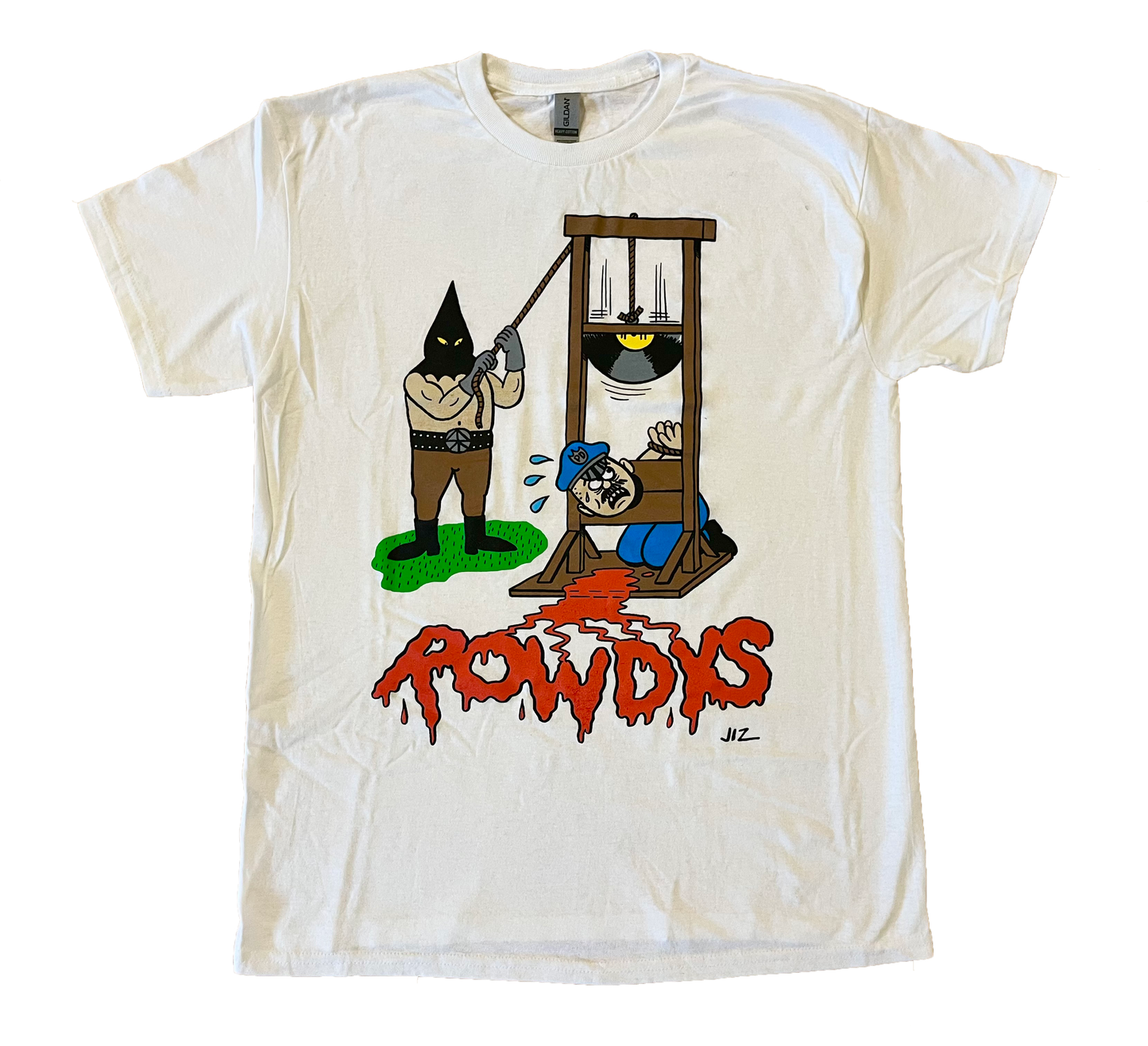 ROWDYS JOHNNY RYAN WHITE TSHIRT