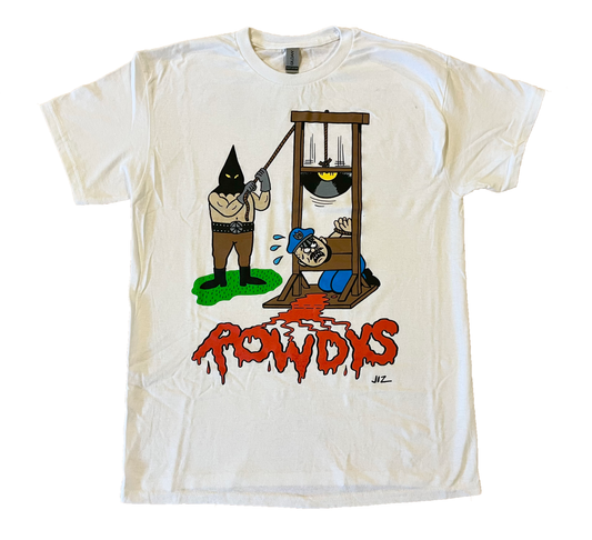 ROWDYS JOHNNY RYAN WHITE TSHIRT