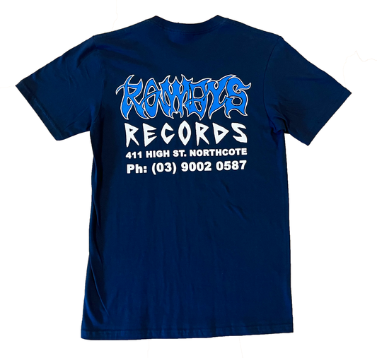 ROWDYS NAVY LOGO TSHIRT