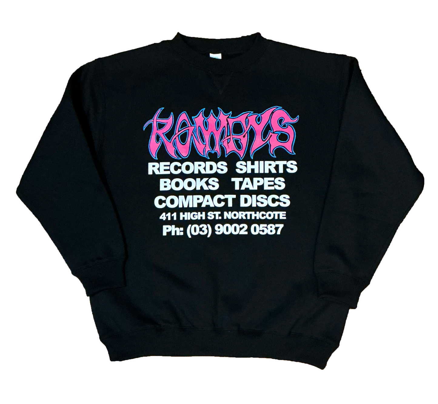 ROWDYS PINK LOGO CREW