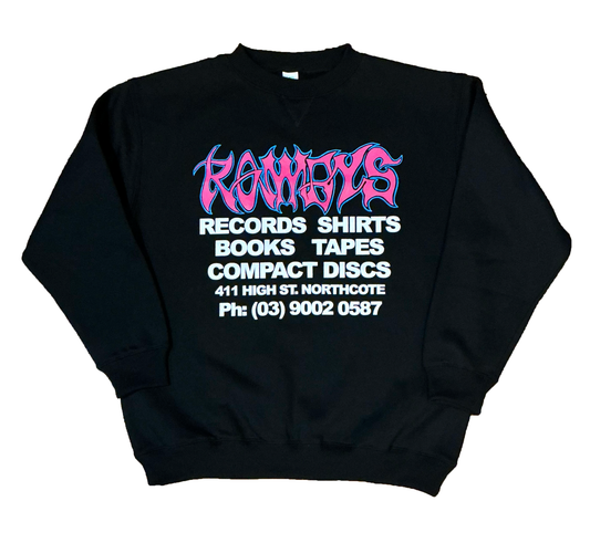 ROWDYS PINK LOGO CREW