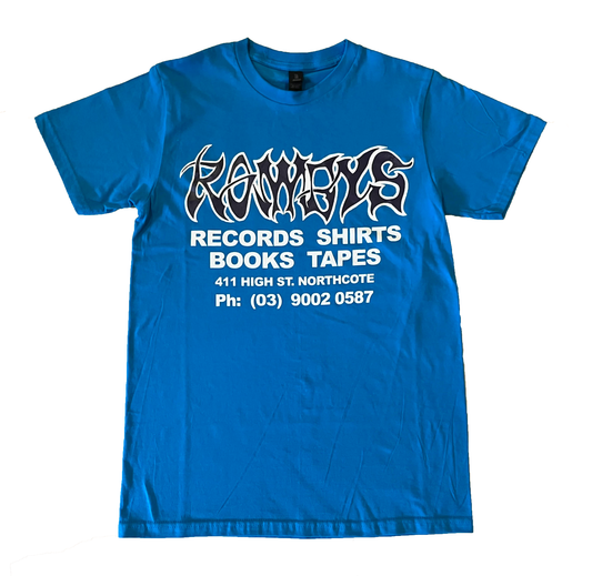 ROWDYS SAPPHIRE BLUE LOGO TSHIRT