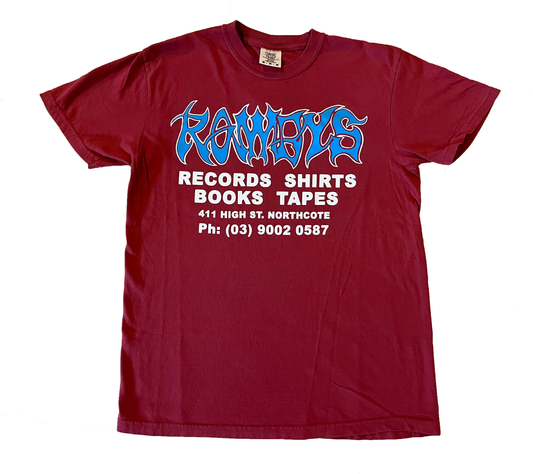ROWDYS MAROON LOGO TSHIRT