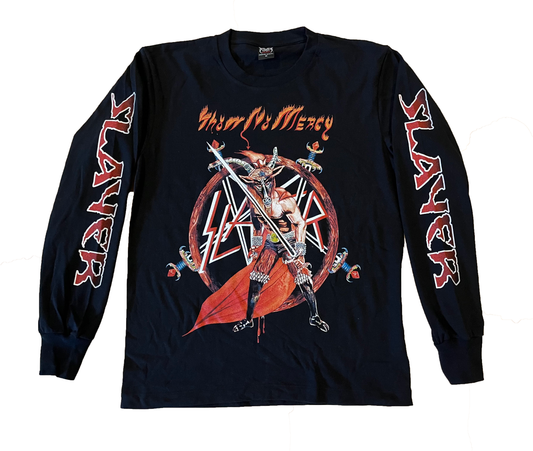 SLAYER 'Show No Mercy' PRE-LOVED LONG SLEEVE SHIRT (M)