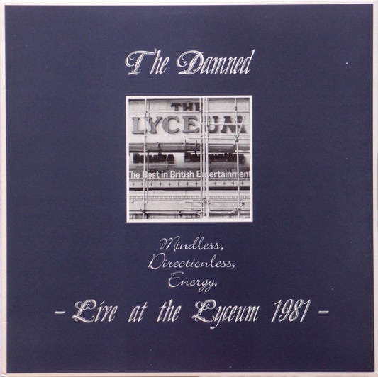 THE DAMNED ‘Mindless, Directionless, Energy: Live at The Lyceum 1981’ LP (1987 UK)