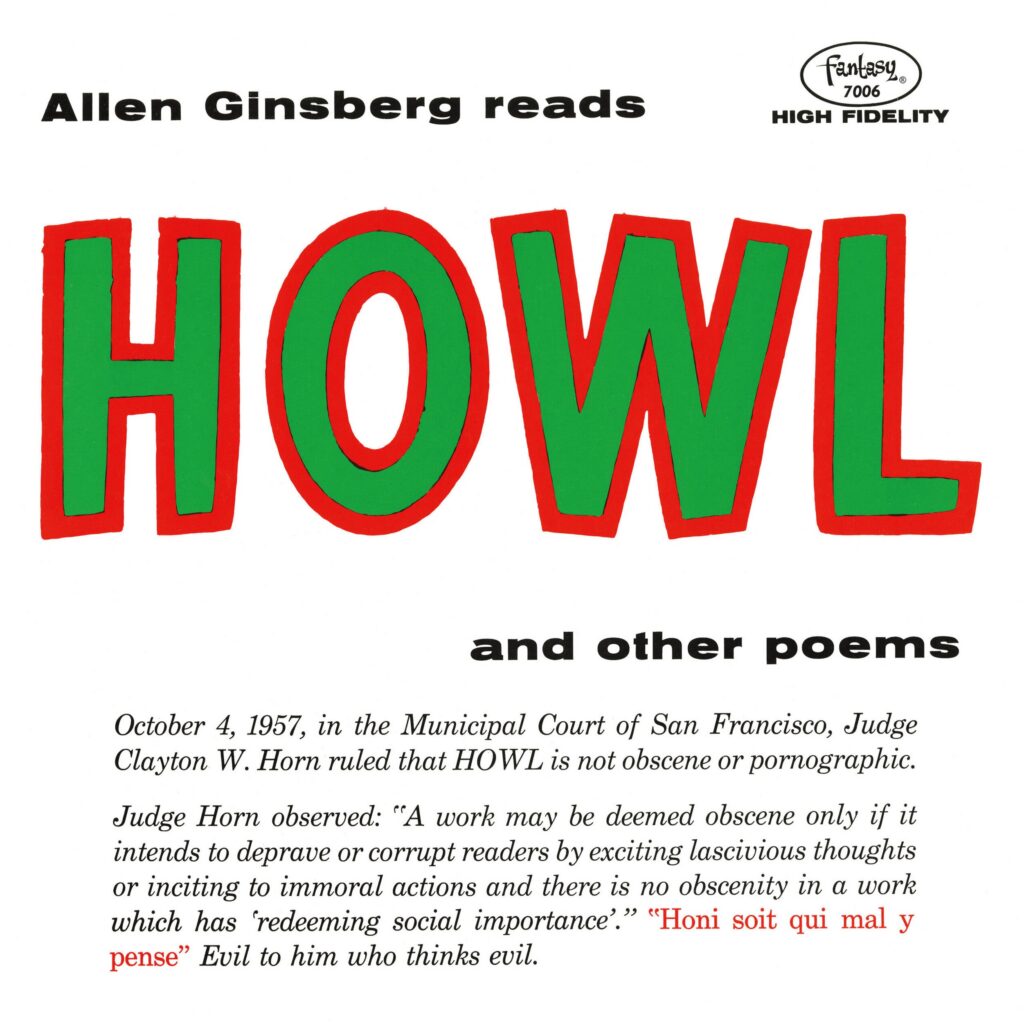 ALLEN GINSBERG 'Howl and Other Poems' LP
