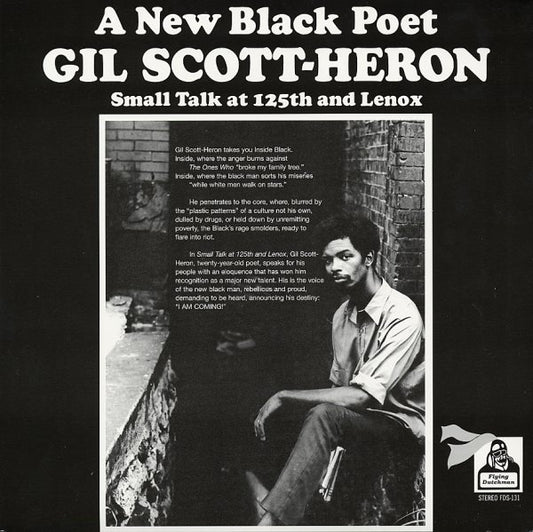 GIL SCOTT-HERON 'A New Black Poet: Small Talk at 125th & Lenox' LP