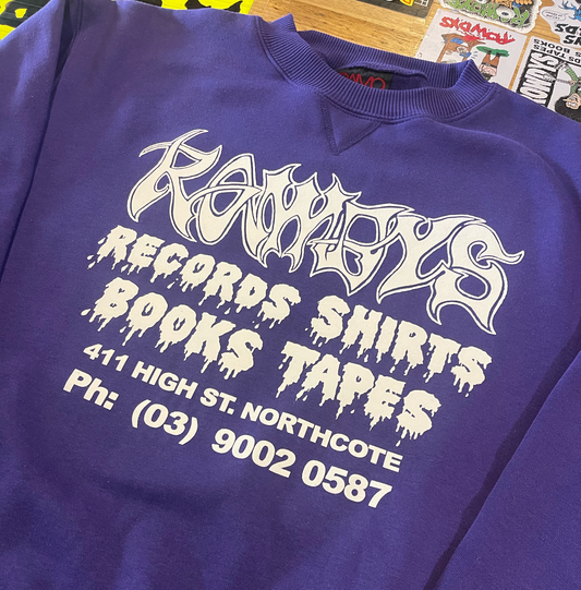 ROWDYS PURPLE LOGO CREW